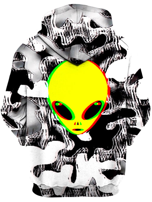 Trippy Alien Unisex Zip-Up Hoodie Big Tex Funkadelic Epic Hoodie