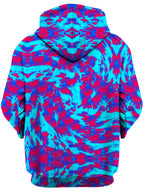 Berry Blast Hypno Splatter Unisex Zip-Up Hoodie Big Tex Funkadelic Epic Hoodie