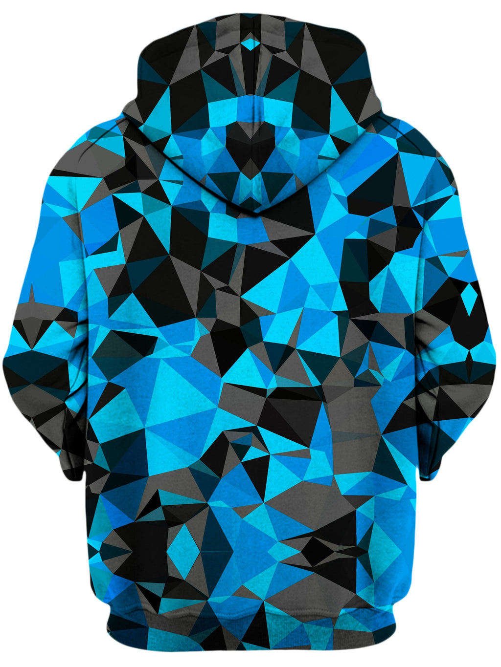Blue and Black Geo Unisex Zip-Up Hoodie Big Tex Funkadelic Epic Hoodie
