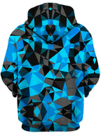 Blue and Black Geo Unisex Zip-Up Hoodie Big Tex Funkadelic Epic Hoodie
