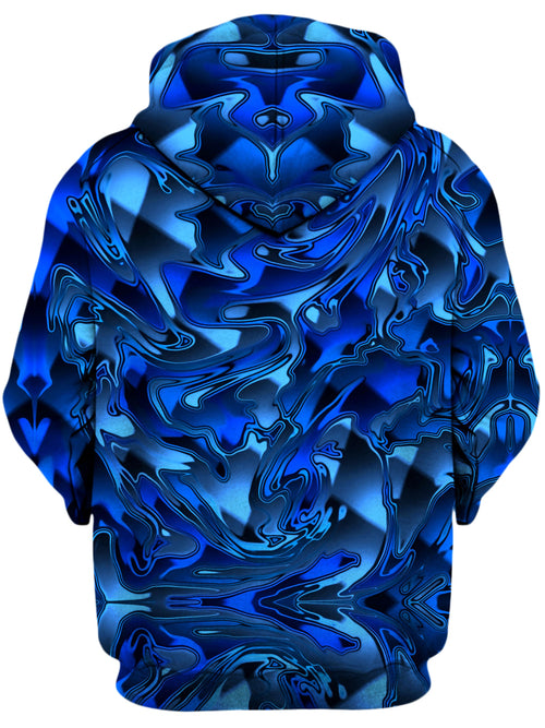 Blue Chromatic Melt Unisex Zip-Up Hoodie Big Tex Funkadelic Epic Hoodie