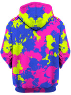 Neon Pink Purple Paint Splatter Unisex Hoodie Big Tex Funkadelic Epic Hoodie