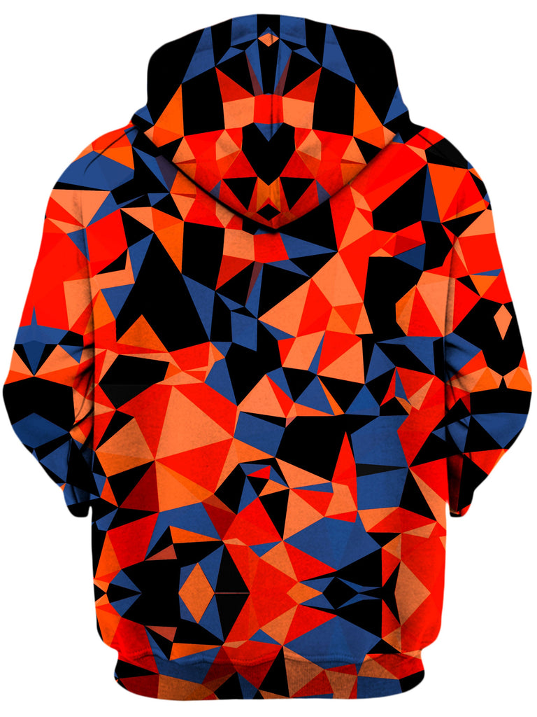 Orange and Black Geo Unisex Hoodie