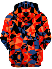 Orange and Black Geo Unisex Hoodie