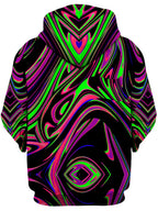 Pink and Green Blackout Drip Unisex Zip-Up Hoodie Big Tex Funkadelic Epic Hoodie