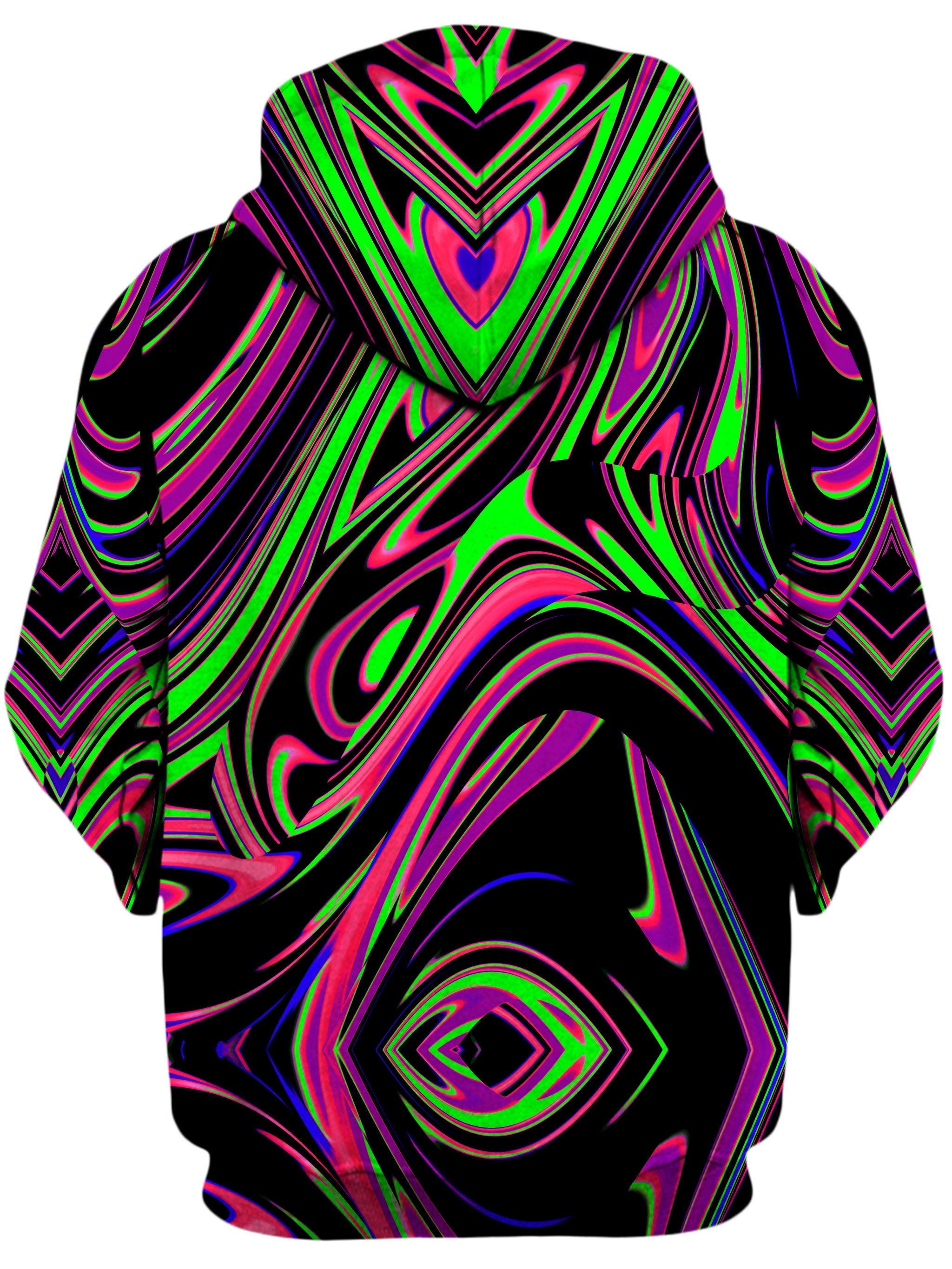 Pink and Green Blackout Drip Unisex Zip-Up Hoodie Big Tex Funkadelic Epic Hoodie