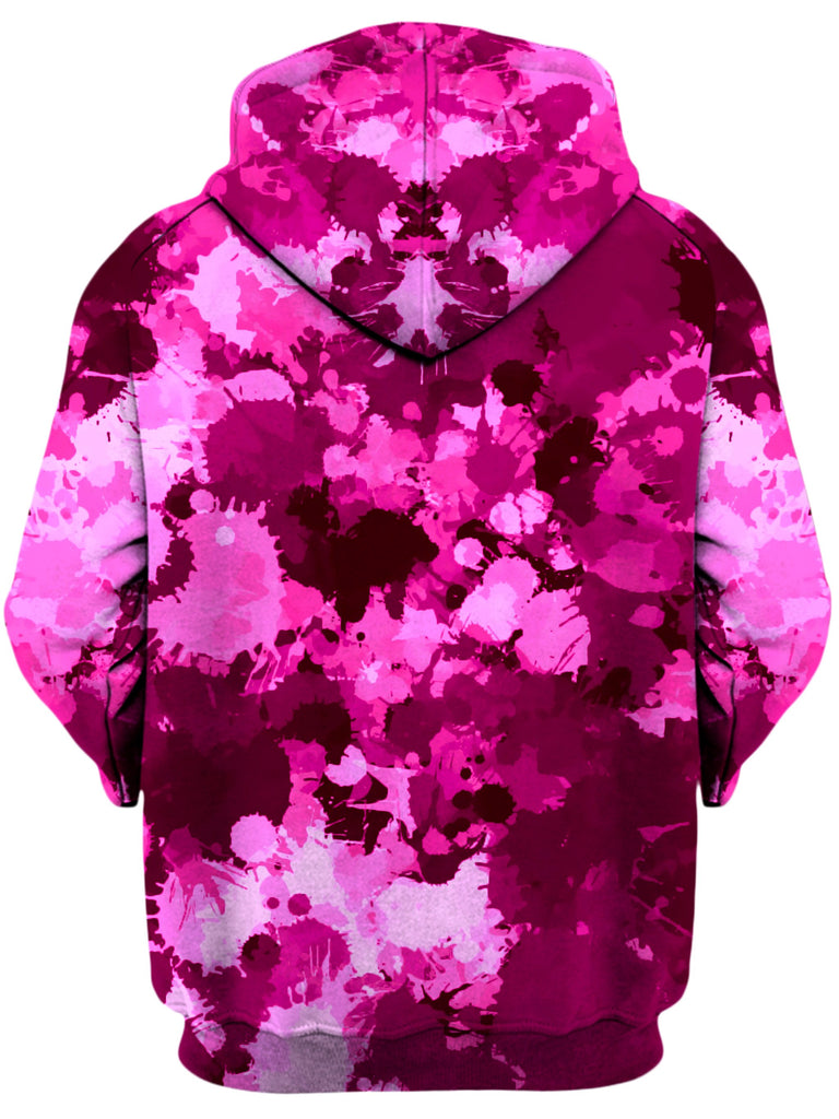 Pink Berry Paint Splatter Unisex Hoodie