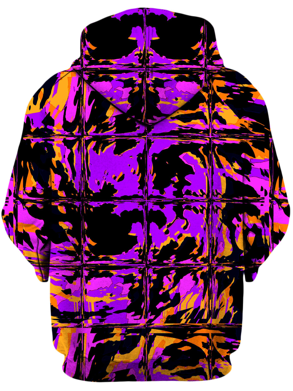 Purple Blackout Rave Glitch Unisex Zip-Up Hoodie Big Tex Funkadelic Epic Hoodie