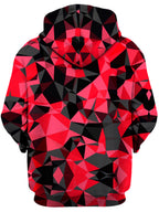 Red and Black Geo Unisex Zip-Up Hoodie Big Tex Funkadelic Epic Hoodie