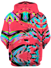 Tropical Coral Glitch Unisex Hoodie