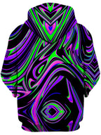 Violet and Lime Blackout Drip Unisex Hoodie Big Tex Funkadelic Epic Hoodie