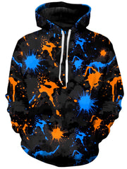 Blue and Orange Waves Unisex Hoodie