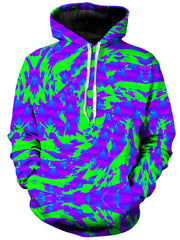 Green and Purple Hypno Splatter Unisex Hoodie