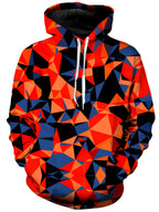Orange and Black Geo Unisex Hoodie Big Tex Funkadelic Epic Hoodie