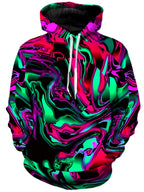 Pink and Green Chromatic Warp Unisex Hoodie Big Tex Funkadelic Epic Hoodie