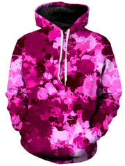 Pink Berry Paint Splatter Unisex Hoodie