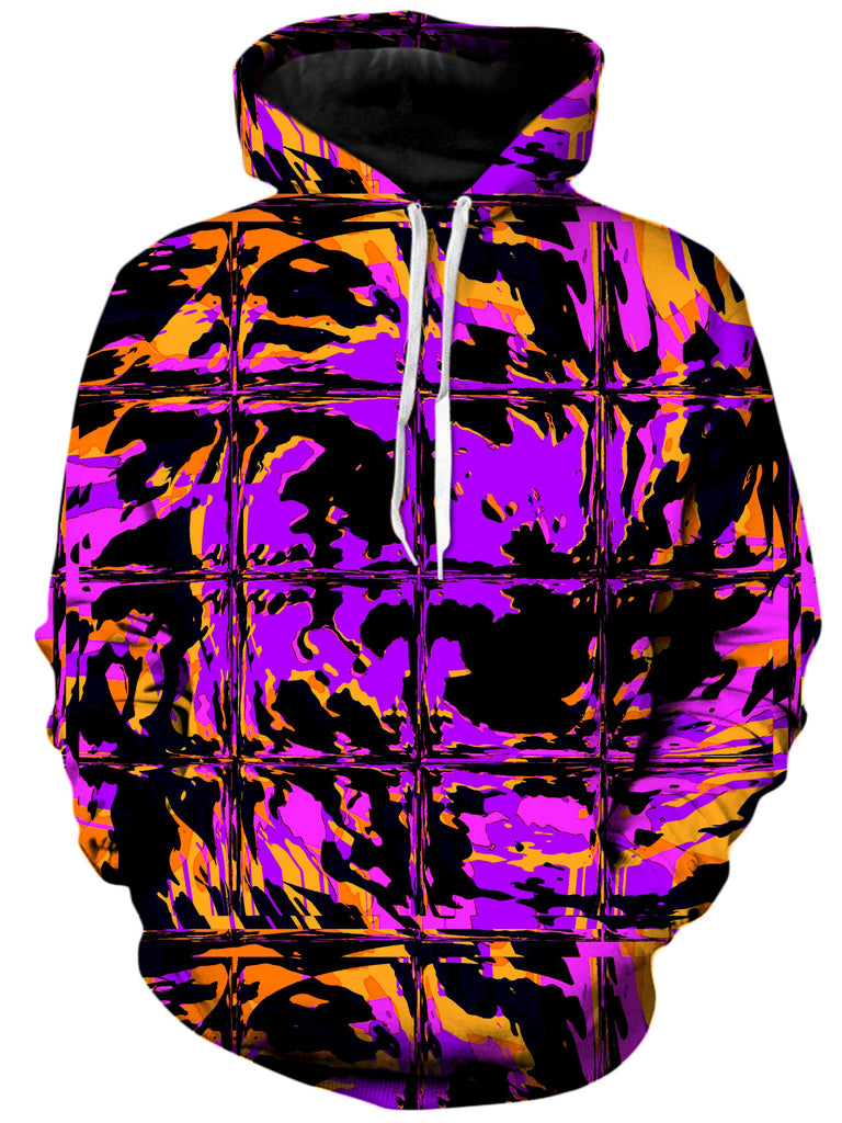 Big Tex Funkadelic - Purple Blackout Rave Glitch Unisex Hoodie