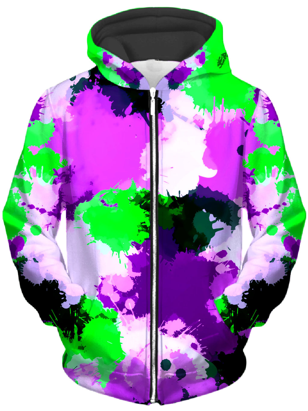 Acid Melt Unisex Zip-Up Hoodie Big Tex Funkadelic Epic Hoodie