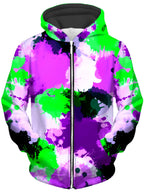Acid Melt Unisex Zip-Up Hoodie Big Tex Funkadelic Epic Hoodie