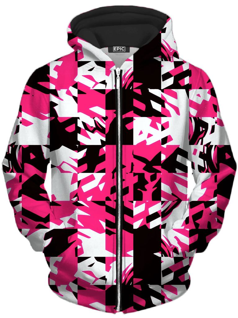 Big Tex Funkadelic - Pink Digital Unisex Zip-Up Hoodie