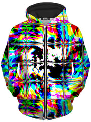 Rave Glitch Og Unisex Zip-Up Hoodie