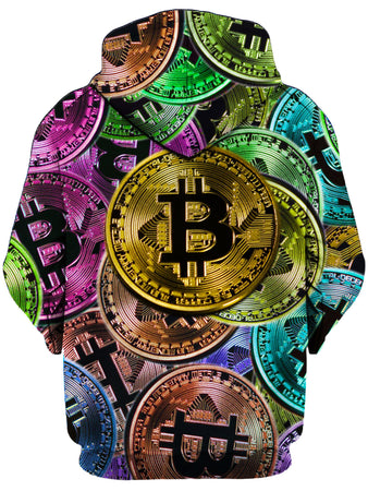 On Cue Apparel - Bitcoin Pattern Hoodie