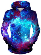 Blue Galaxy Hoodie On Cue Apparel Epic Hoodie