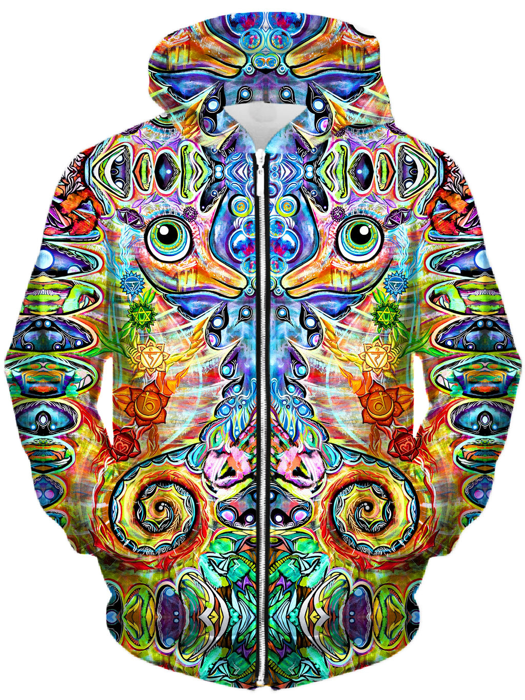 Chakra Seahorse Unisex Zip-Up Hoodie Set 4 Lyfe Epic Hoodie