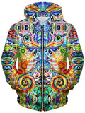 Chakra Seahorse Unisex Zip-Up Hoodie Set 4 Lyfe Epic Hoodie