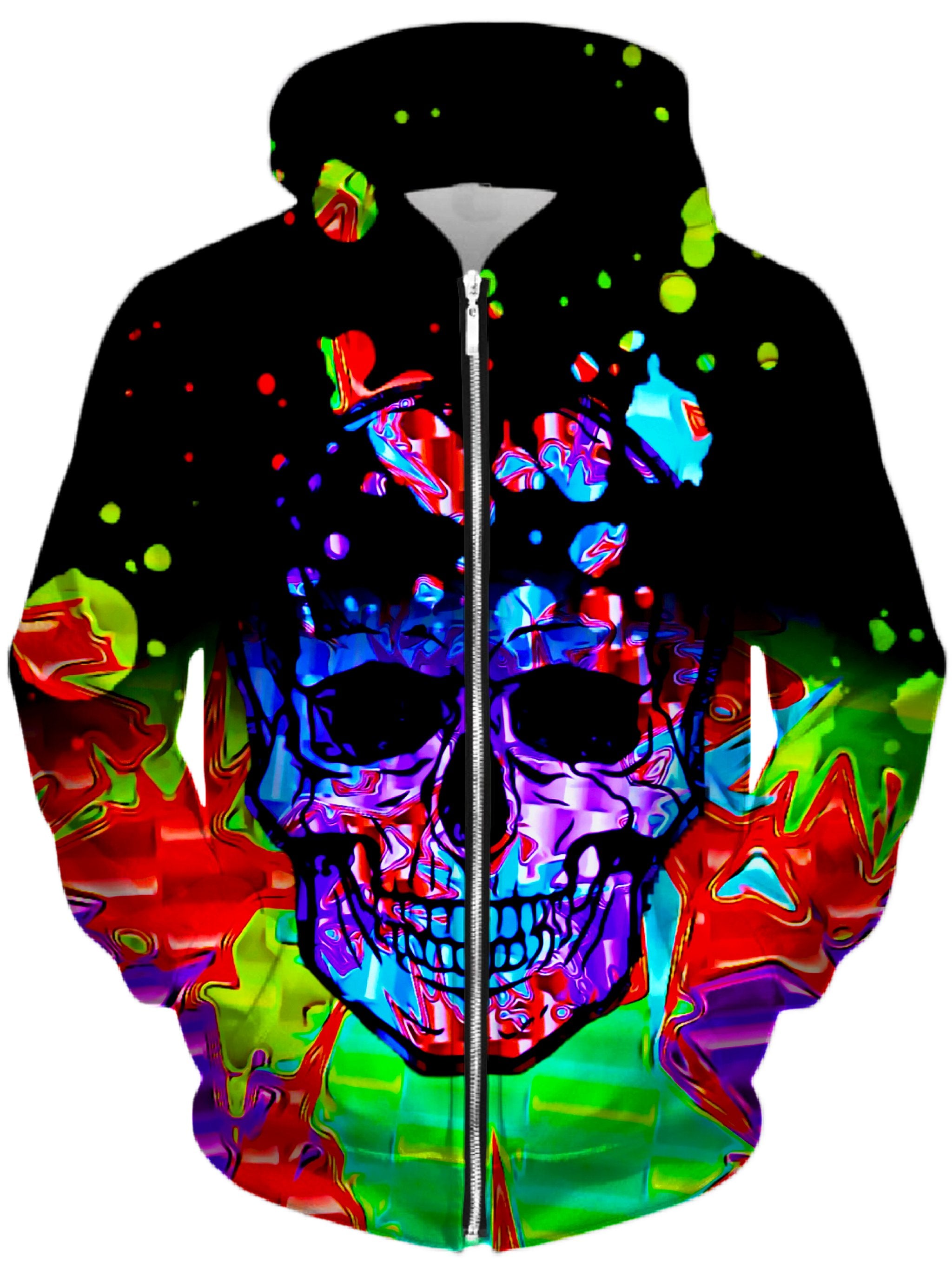 Chromatic Unisex Zip-Up Hoodie Big Tex Funkadelic Epic Hoodie