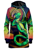 Iguana King Hoodie Dress Designosaur Epic Hoodie