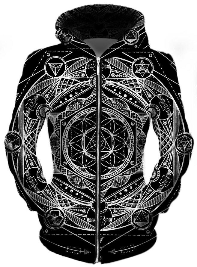 Esoteric Dark Unisex Zip-Up Hoodie Set 4 Lyfe Epic Hoodie