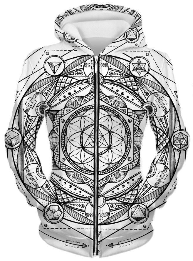 Esoteric Light Unisex Zip-Up Hoodie Set 4 Lyfe Epic Hoodie