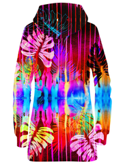 Fluorescent Jungle Hoodie Dress