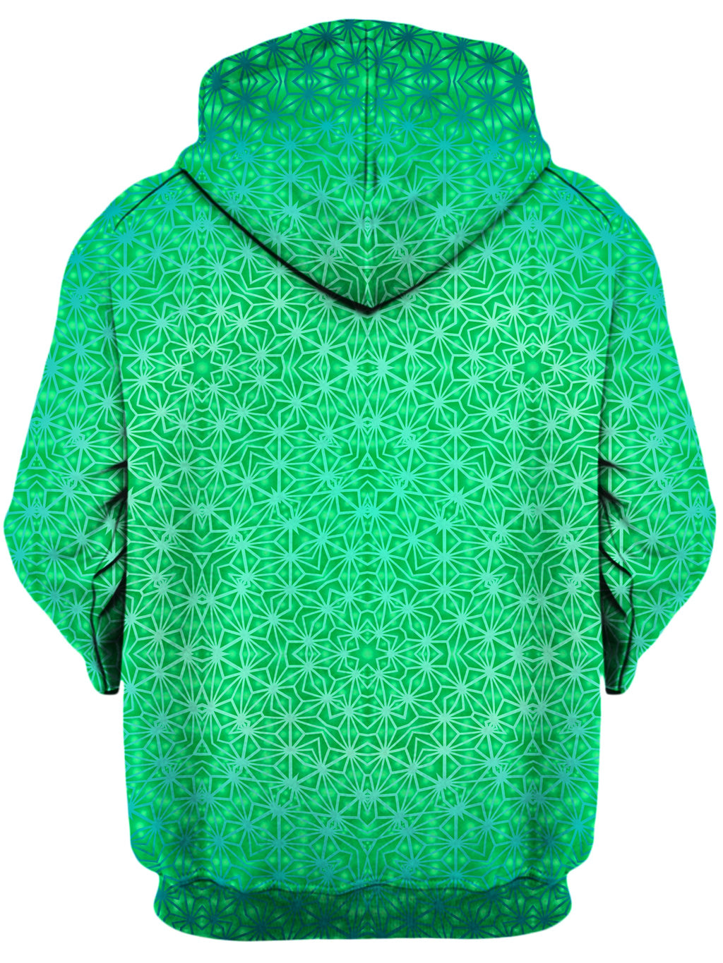 Green Cosmic Stargrid Unisex Zip-Up Hoodie Set 4 Lyfe Epic Hoodie