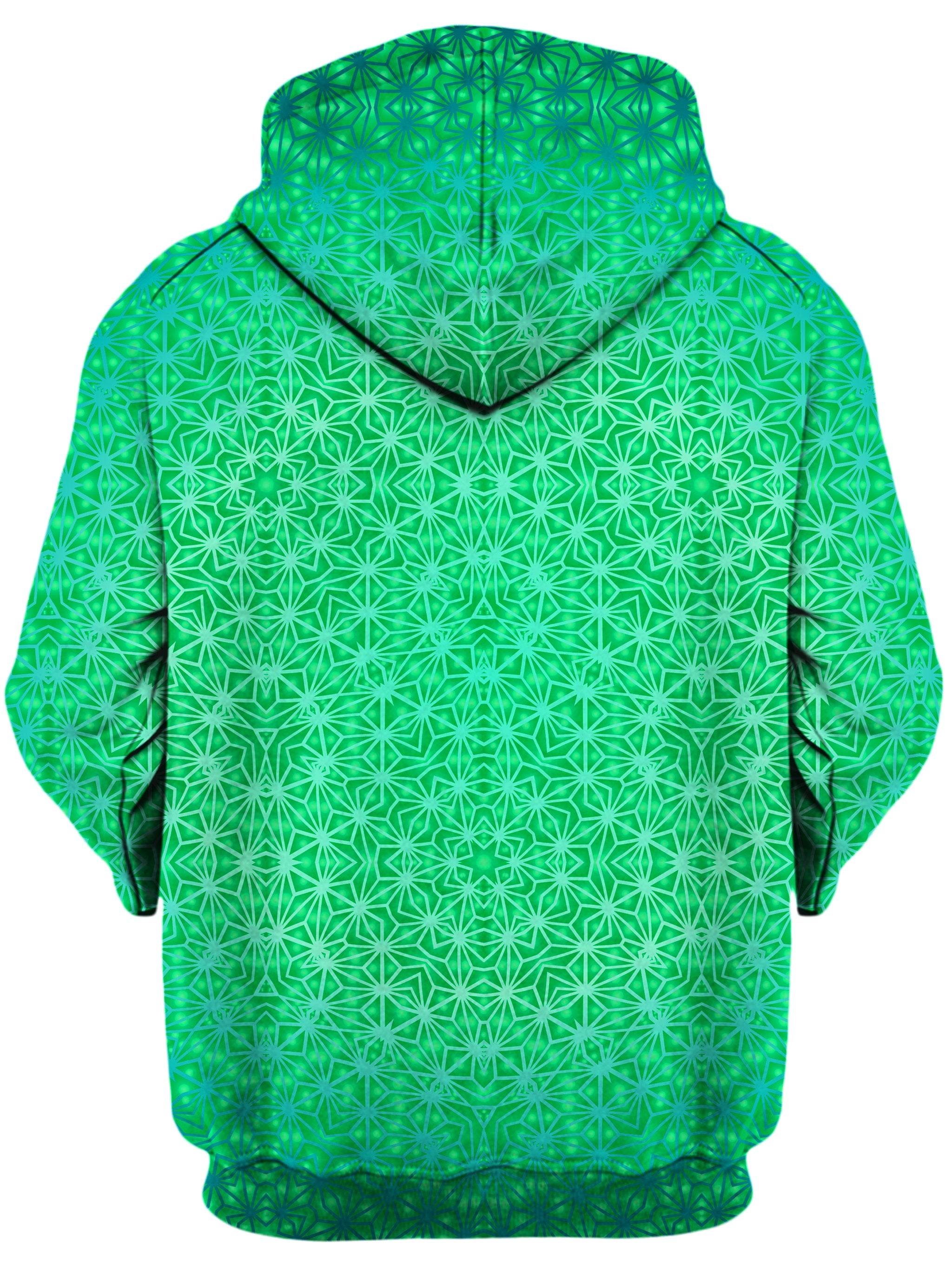 Green Cosmic Stargrid Unisex Zip-Up Hoodie Set 4 Lyfe Epic Hoodie