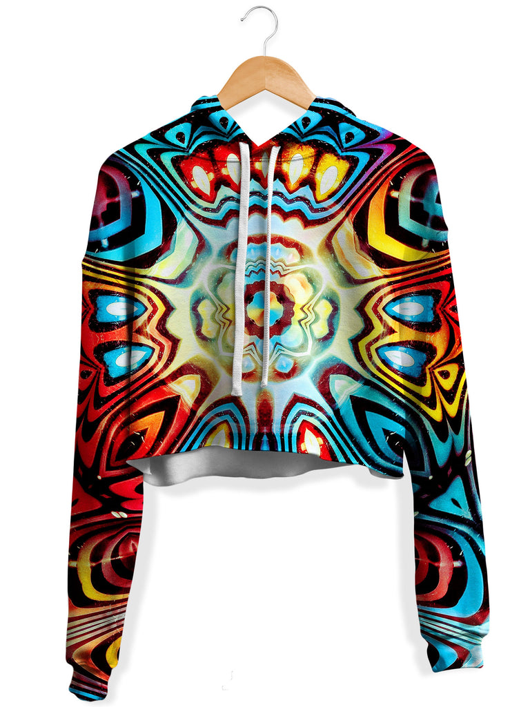 Glass Prism Studios - Synaptic Fleece Crop Hoodie