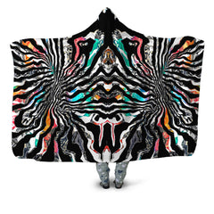 Stripped Chaos Hooded Blanket