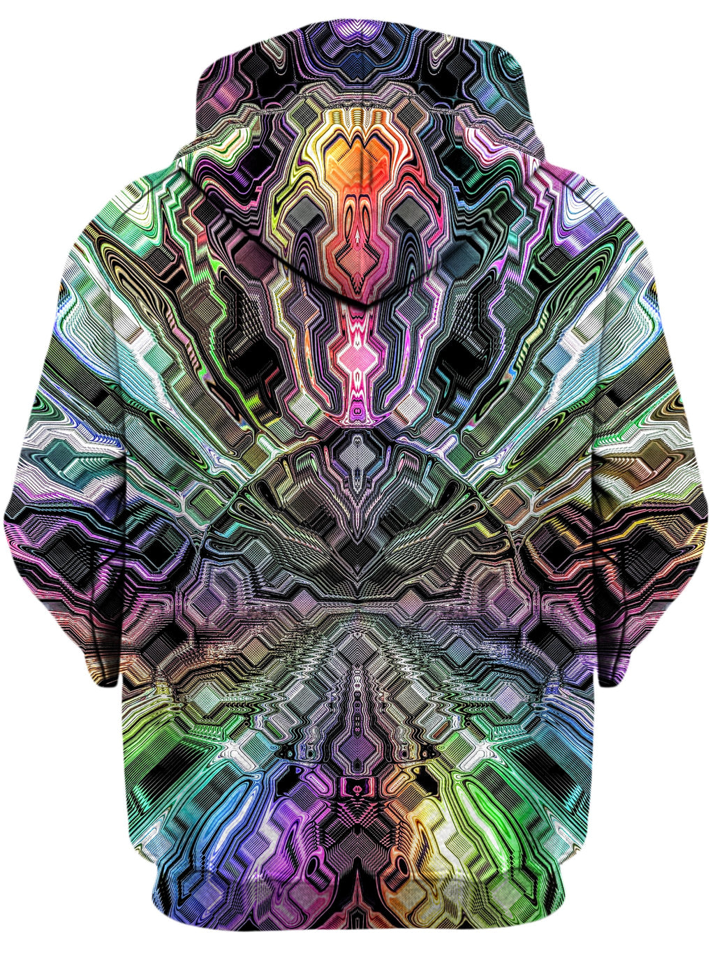 Holographic Storm Unisex Zip-Up Hoodie Glass Prism Studios Epic Hoodie