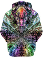 Holographic Storm Unisex Zip-Up Hoodie Glass Prism Studios Epic Hoodie
