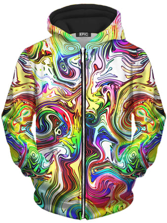 Glass Prism Studios - Swirly Gig Unisex Zip-Up Hoodie