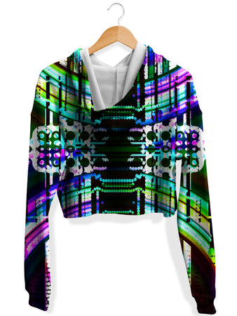 Glass Prism Studios - Astral Gate Fleece Crop Hoodie