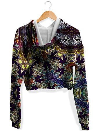 Glass Prism Studios - Jesters Garb Fleece Crop Hoodie