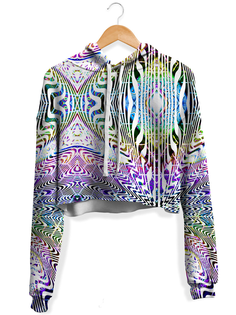 Glass Prism Studios - Binary Star Fleece Crop Hoodie