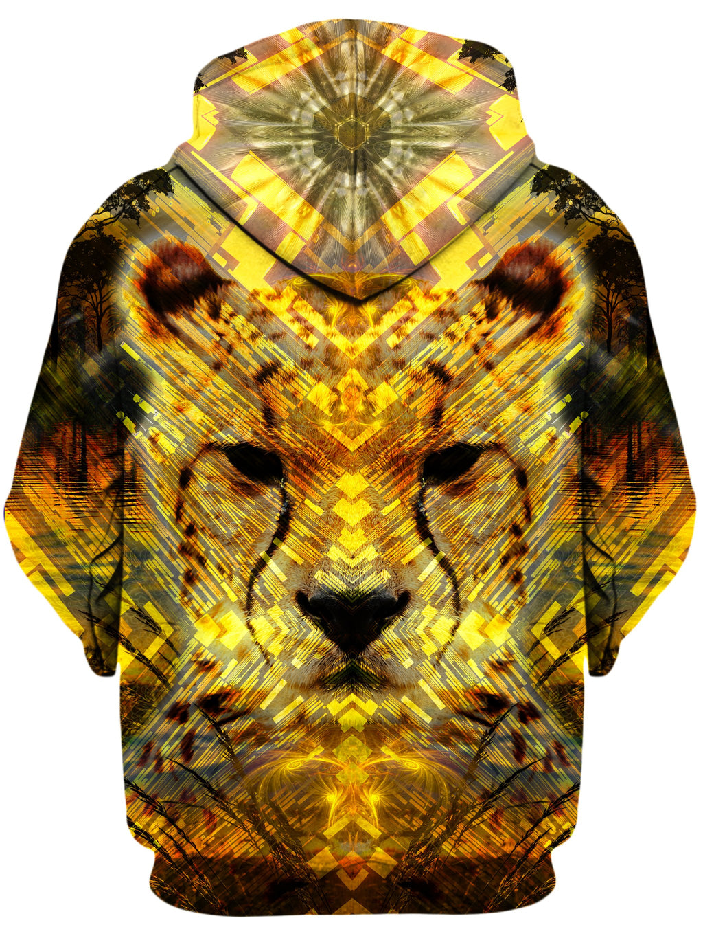 Cheetah Unisex Zip-Up Hoodie, Lucid Eye Studios, T6 - Epic Hoodie