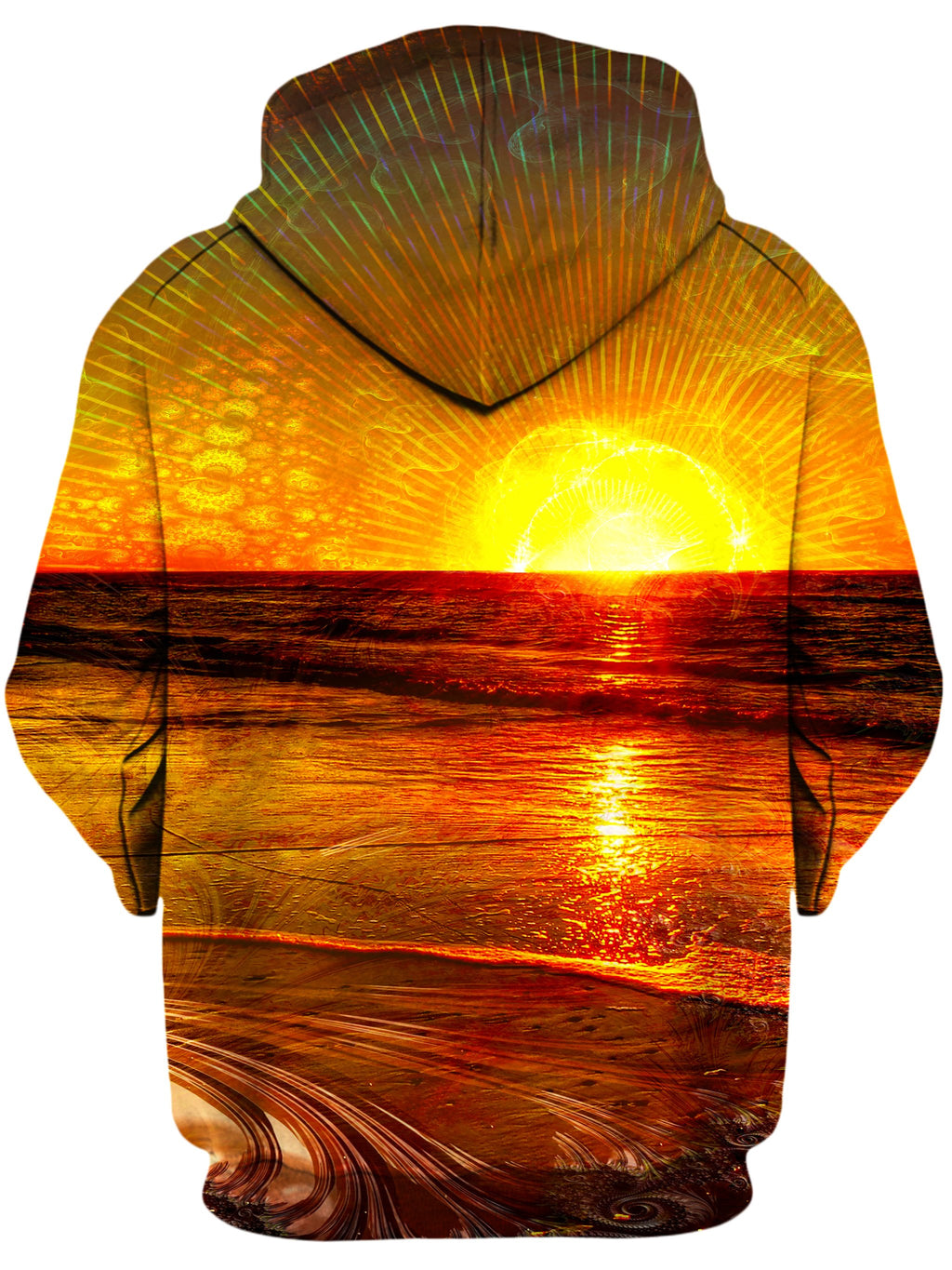 Fractal Sunset Unisex Hoodie Lucid Eye Studios Epic Hoodie