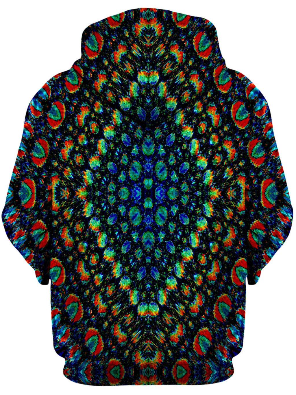 Oil Mosaic Unisex Zip-Up Hoodie Lucid Eye Studios Epic Hoodie
