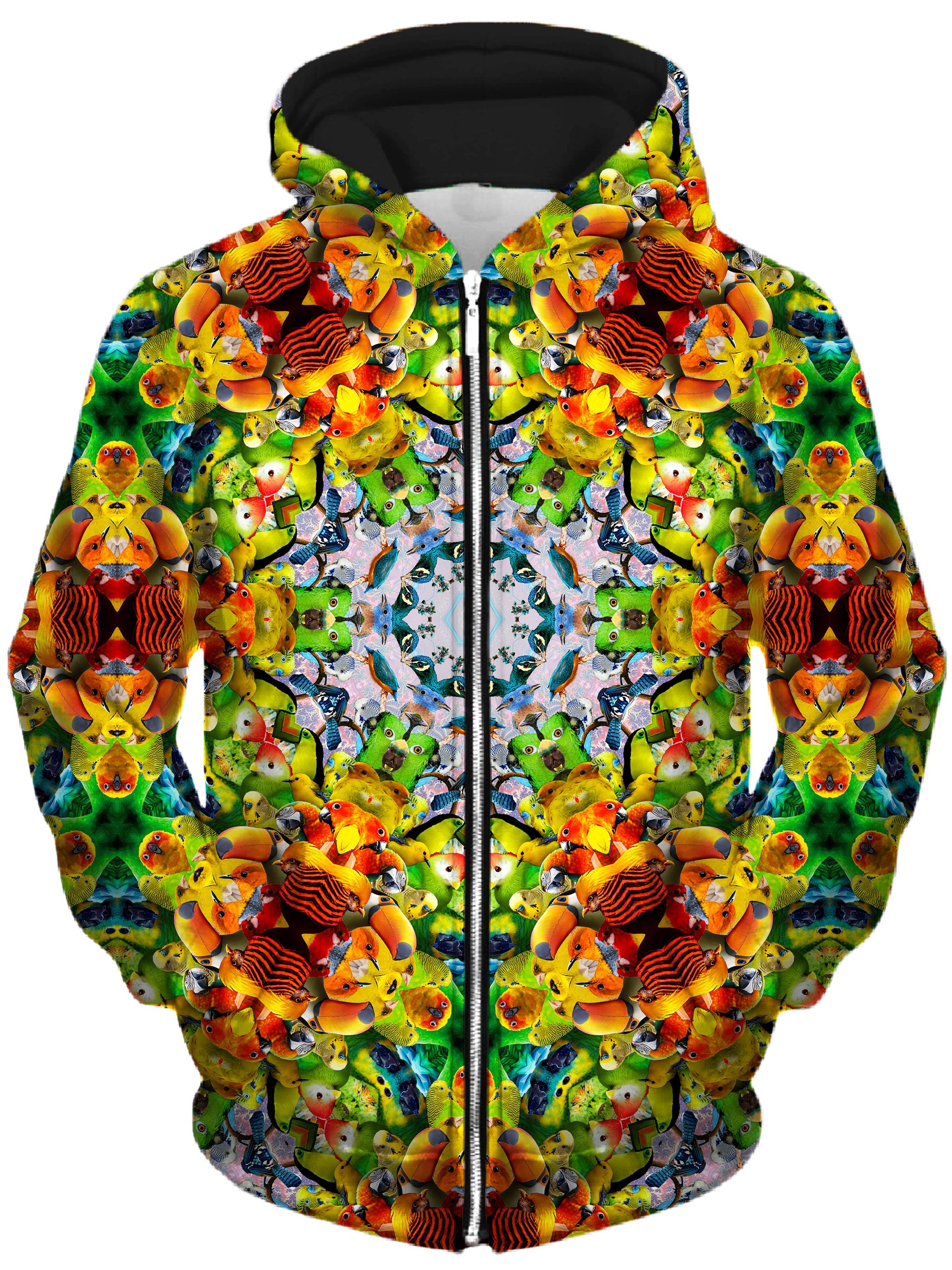 Bird Kalied Unisex Zip-Up Hoodie Lucid Eye Studios Epic Hoodie