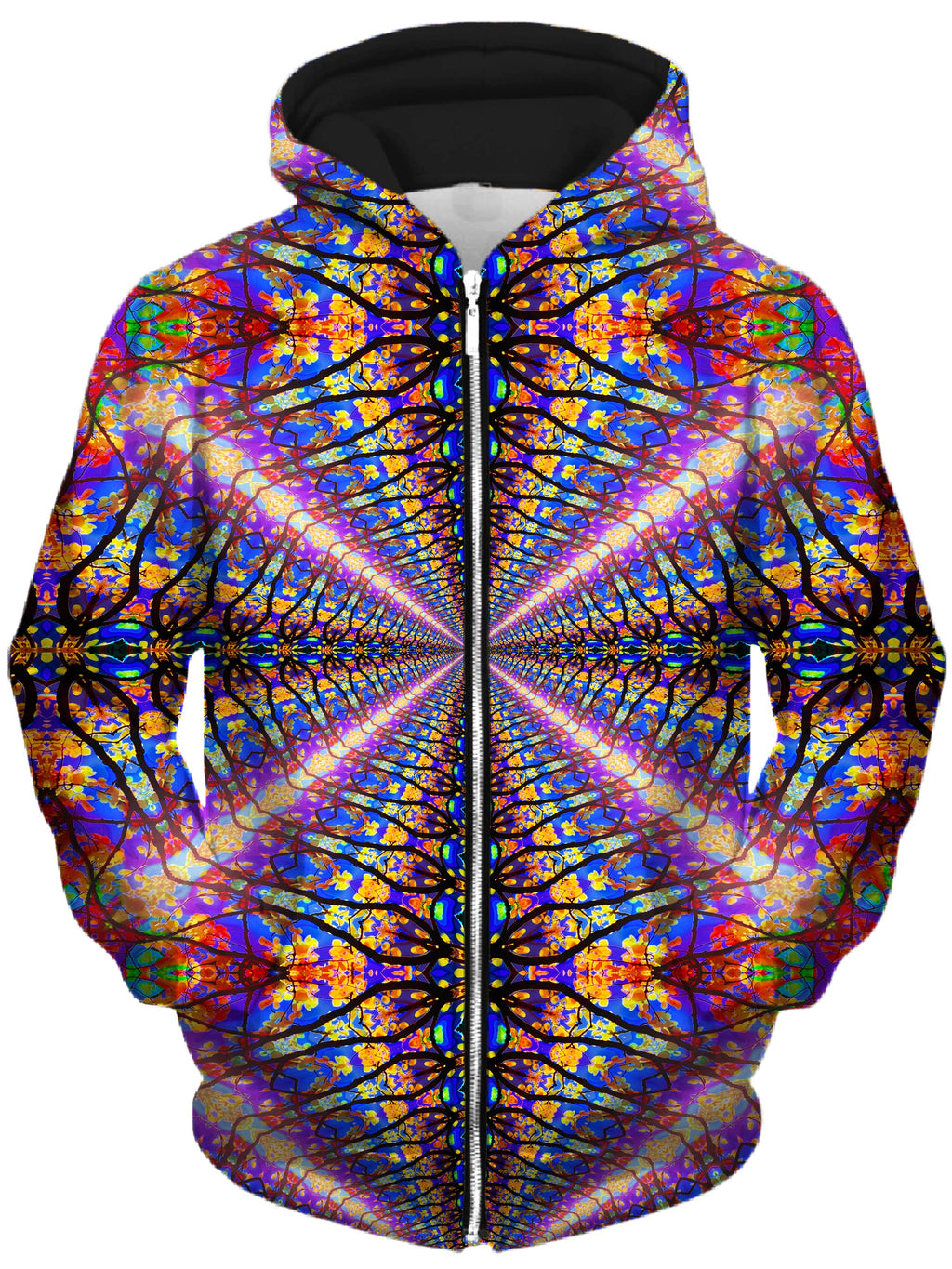 Color Tunnel Unisex Zip-Up Hoodie Lucid Eye Studios Epic Hoodie