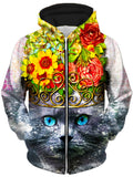 Finest Feline Unisex Zip-Up Hoodie, Lucid Eye Studios, T6 - Epic Hoodie